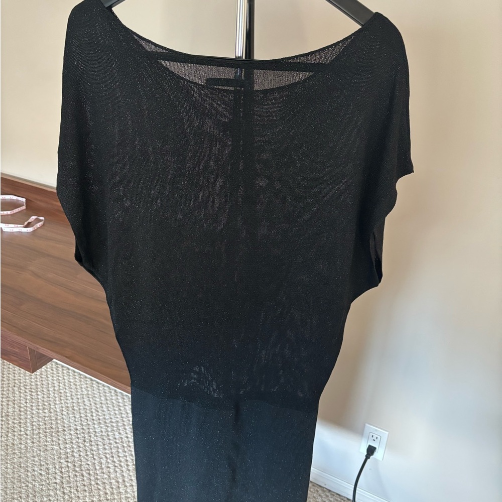 Alice + Olivia Stretch Crepe Bodycon Mini Dress BLK Sz 10